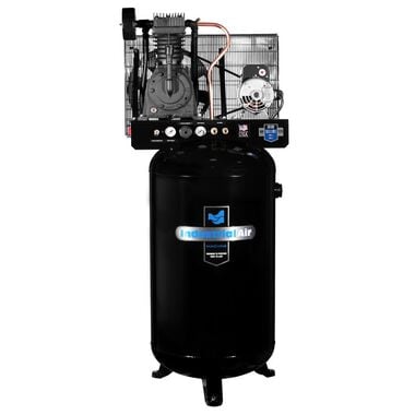 Industrial Air Compressor 80 Gallon 5 HP Single Phase 230V Two Stage