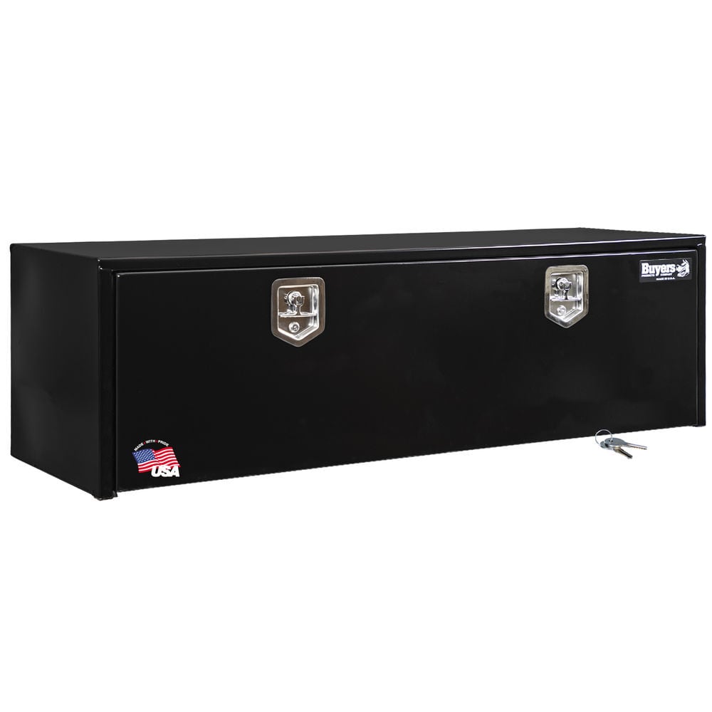 Buyers Products Company 18x18x60 Inch Black Steel Underbody Truck Box, large image number 1
