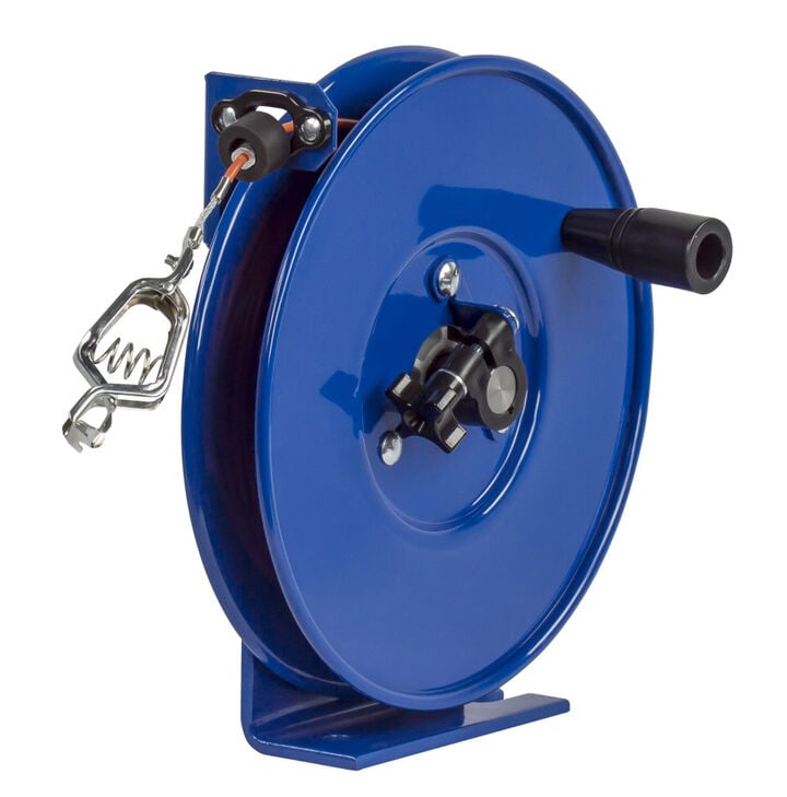 Coxreels Spring Rewind Static Discharge Hand Crank Cable Reel 100' Cable, large image number 4