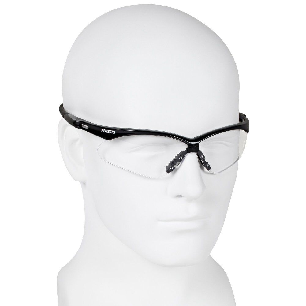 Ansell Protective Products Kleenguard Nemesis Clear Uncoated Lens Black Frame Safety Glass Pack of 12, large image number 3
