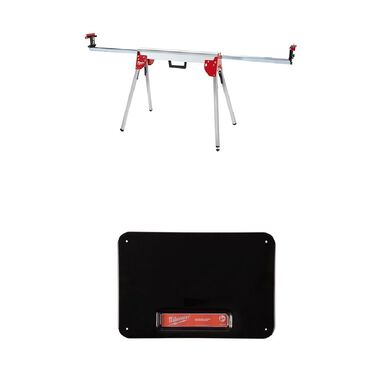 Milwaukee Folding Miter Saw Stand, Metal Miter Saw Stand Table Top Bundle