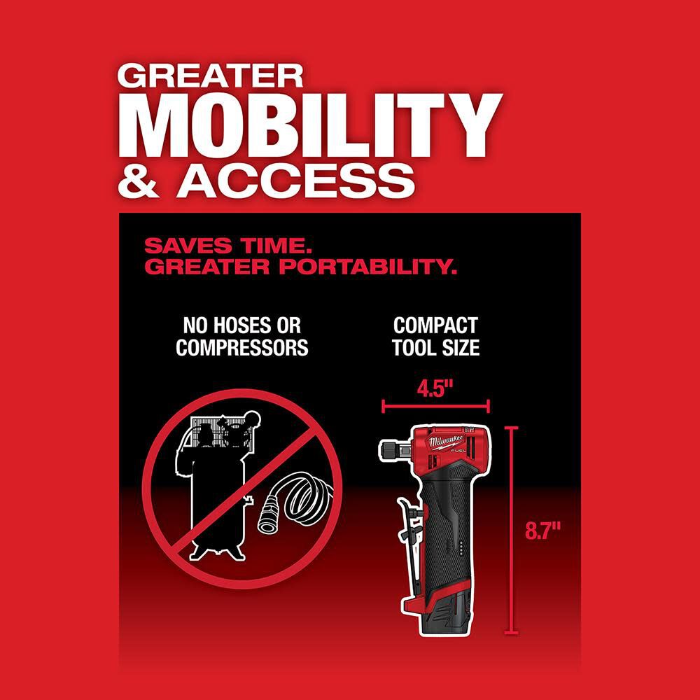 Milwaukee M12 FUEL Right Angle Die Grinder (Bare Tool) 2485-20 