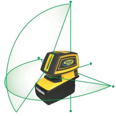 Spectra Precision Green Beam Point and Line Laser Tool