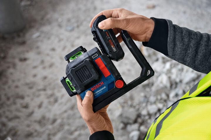 Bosch 18V 360 Degree Connected Green-Beam Three-Plane Leveling and Alignment Laser Kit, Reconditioned, large image number 7