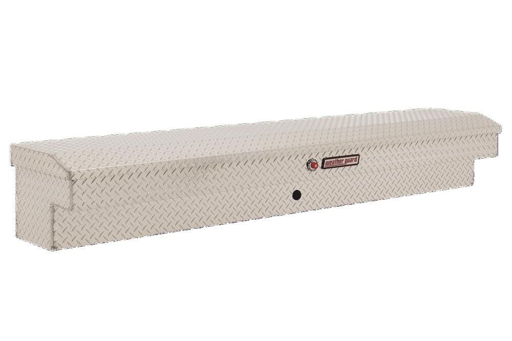 Weather Guard 87in Lo-Side Truck Tool Box Aluminum Clear, large image number 1