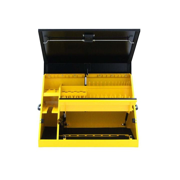 DEWALT 36 Inch x 17 Inch Black Lid and Yellow Body Triangle Toolbox - TOOLBOX ONLY, large image number 11