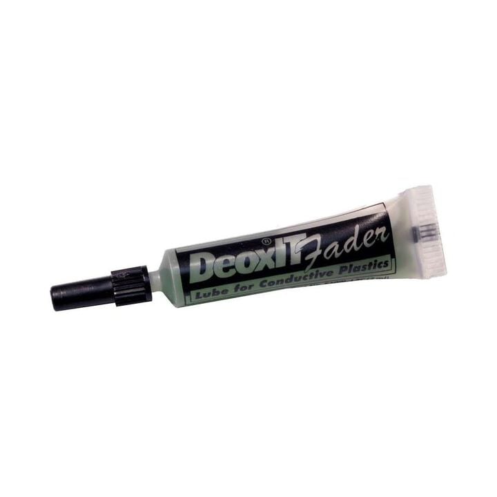 DeoxIT Fader 100% Liquid Lubricant, 2 mL Squeeze Tube for Conductive Plastic Faders & Controls