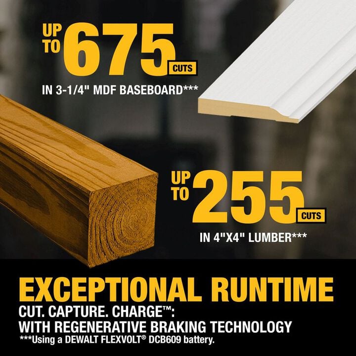 DEWALT 60V 12in Sliding Miter Saw Kit, large image number 4