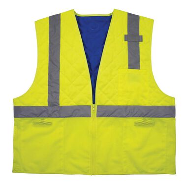 Ergodyne Chill Its 6668 Hi Vis Safety Cooling Vest Type R Class 2 Lime 2X