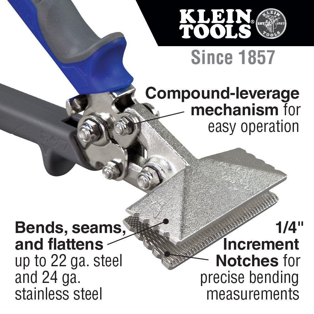 Klein Tools Straight Hand Seamer 3-Inch, large image number 2