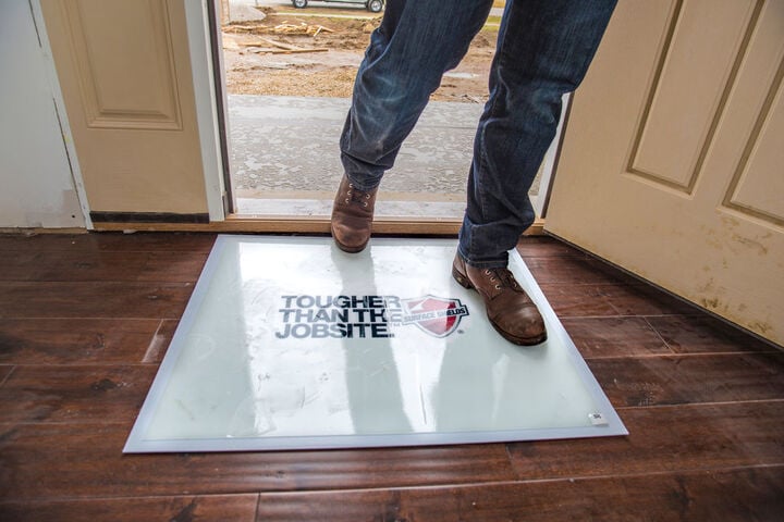 Surface Shield Step N Peel Sticky Mat, White Frame, 30 Sheet, 25.5 Inch  x  31.5 Inch, 4 Pack, large image number 7