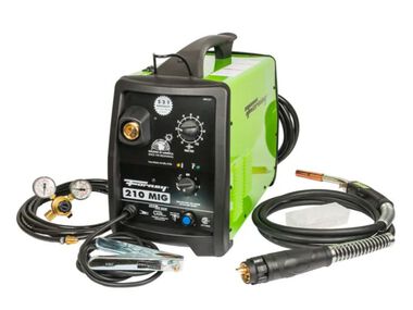 Forney Industries Green 230V 210A 210 MIG Welder with 10 ft Lead