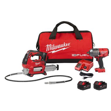 Milwaukee M18 FUEL HTIW with Grease Gun Kit