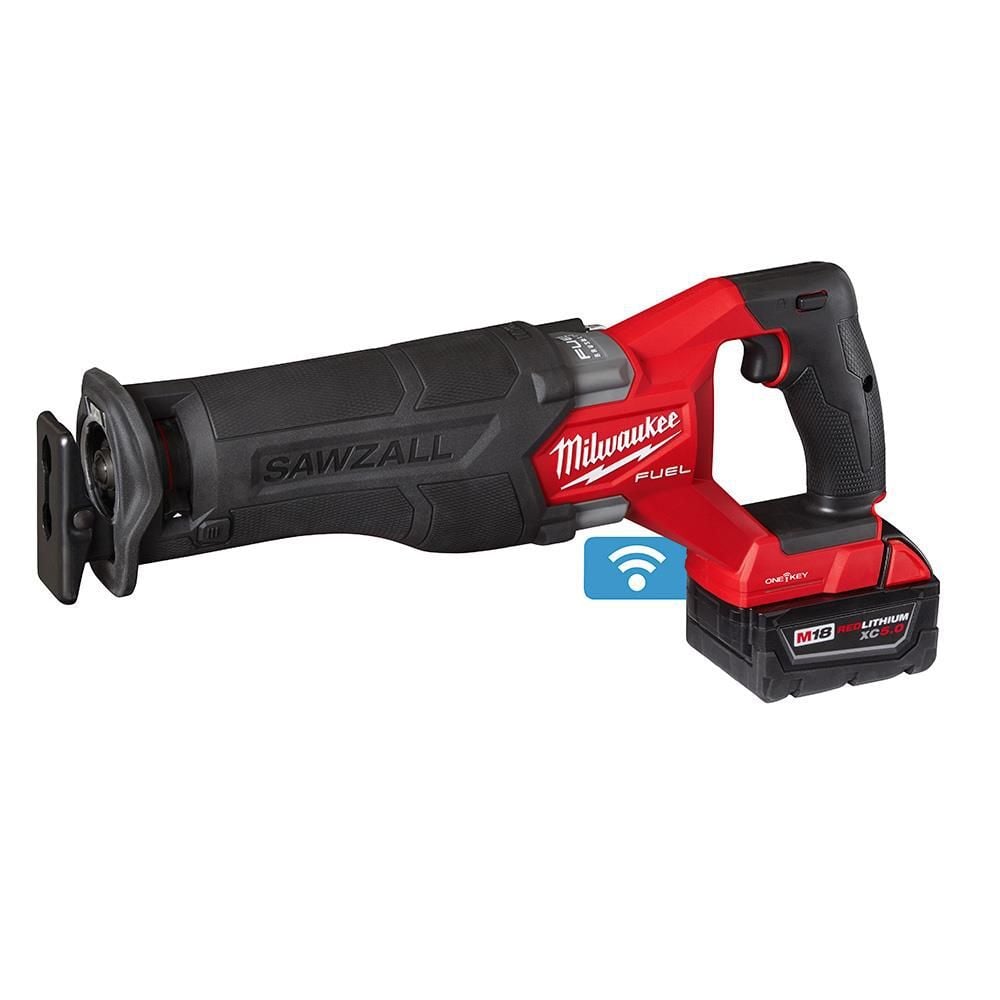 Milwaukee M18 FUEL SAWZALL Reciprocating Saw with ONE-KEY - 2 Battery XC5.0 Kit, large image number 7