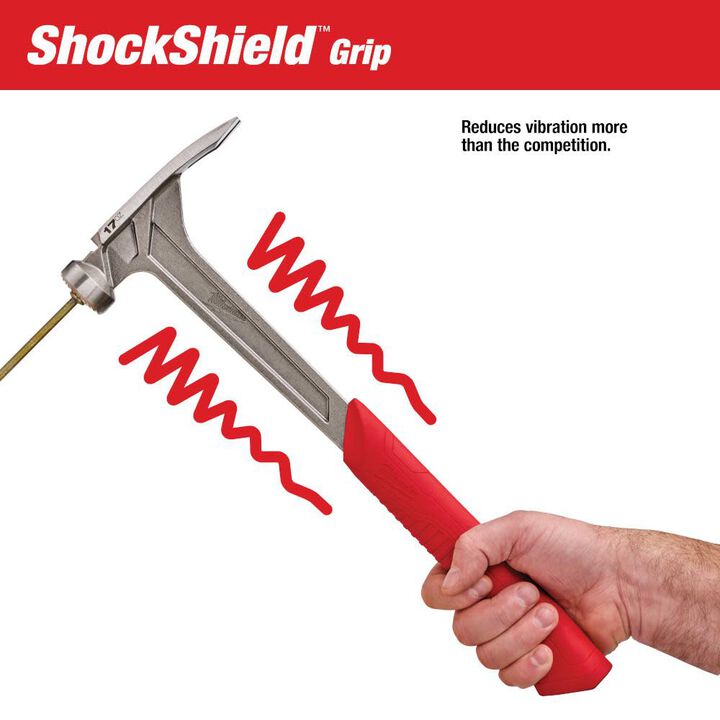 Milwaukee 17 oz Milled Face Framing Hammer, large image number 4