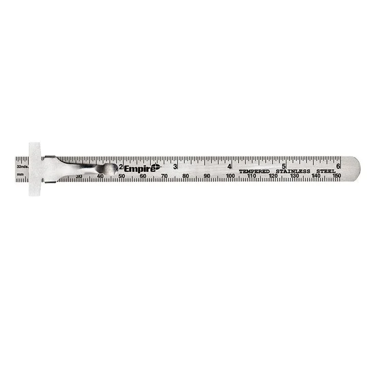 Empire Level 6 Pocket Ruler Stainless Steel