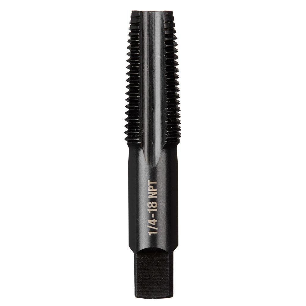 Milwaukee 1/4 in -18 NPT Straight Flute Taper Tap, large image number 1