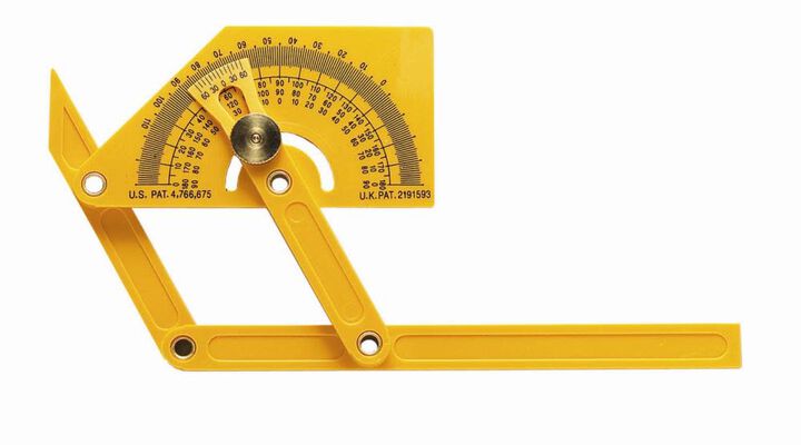 General Tools 3/4 In. Long x 3-3/4 In. Wide 0 to 165 Degree Plastic Protector