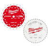 Milwaukee 7-1/4inch 24T & 40T Circular Saw Blade 2PK, small image number 1