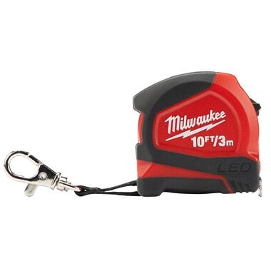 Milwaukee 10 Ft./Keychain Tape with LED