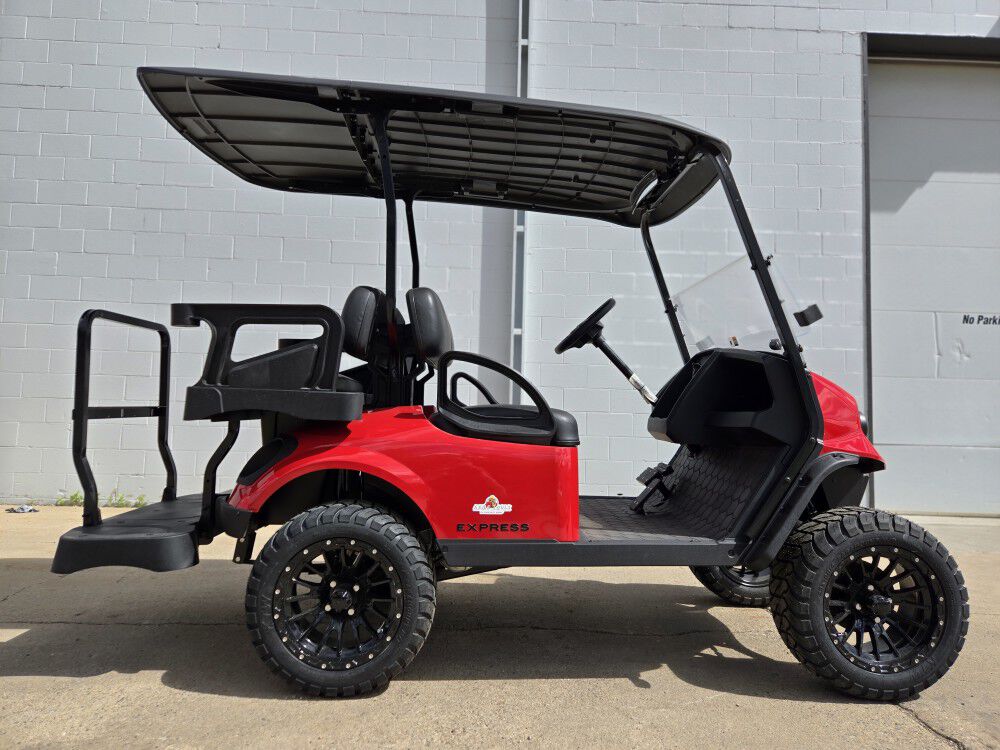 E-Z-GO Express S4 4-Seat Gas Golf Cart Flame Red, large image number 5