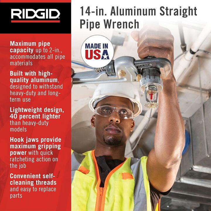 Ridgid 10 Inch, 14 Inch, 18 Inch, and 24 Inch Aluminum Pipe Wrench Bundle, large image number 10