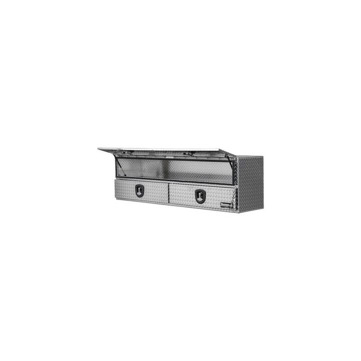 Buyers Products Company 21 x 18 x 72 Inch Diamond Tread Aluminum Heavy-Duty Flatbed Contractor With Lower Drawers, large image number 4