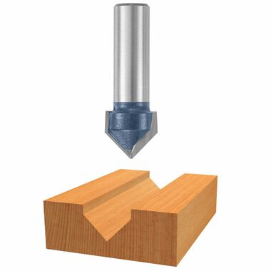 Bosch 90 x 1 In. Carbide Tipped V-Groove Bit, large image number 0