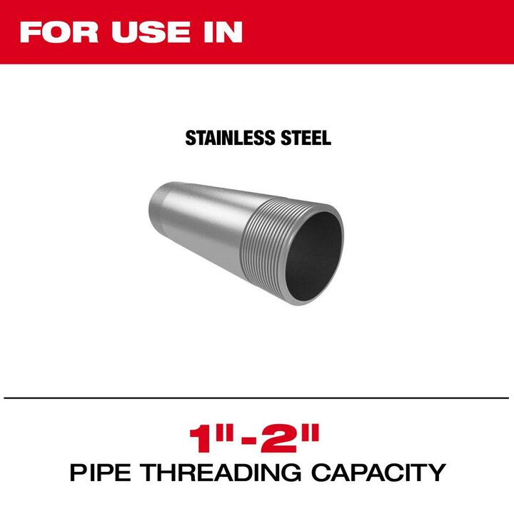 Milwaukee 1inch-2inch Universal Pipe Threading Dies HIGH SPEED FOR STAINLESS NPT, large image number 2