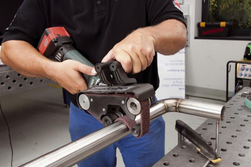 Metabo cordless pipe belt best sale sander rb18 ltx 60