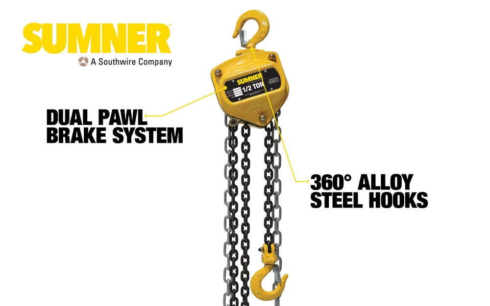 Sumner PCB050C10 1/2 Ton Chain Hoist 10 Ft., large image number 3