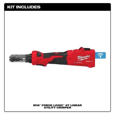 Milwaukee M18 FORCE LOGIC 6T Linear Utility Crimper (Bare Tool), large image number 1
