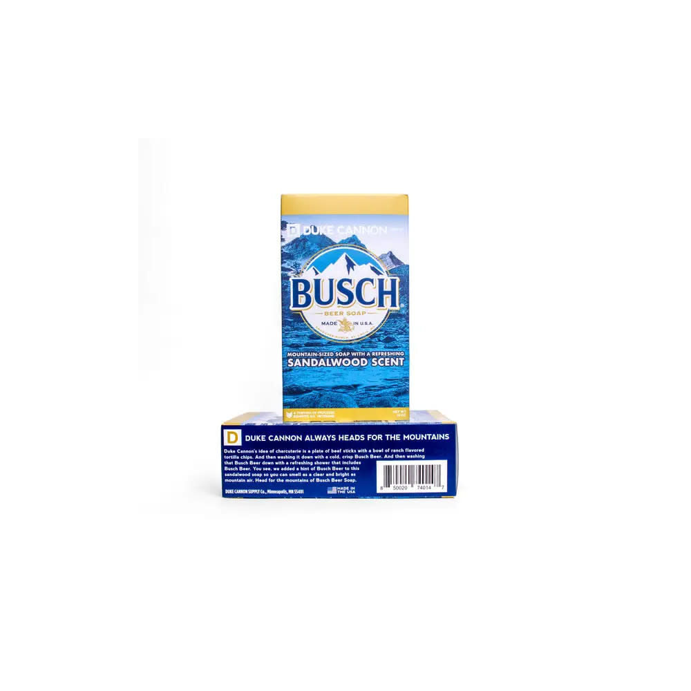 Duke Cannon 10oz Mountain Sized Busch Beer Soap 24pk 01BUSCH1-24 from ...