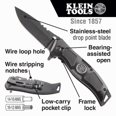 Klein Tools Electrician's Pocket Knife, large image number 1