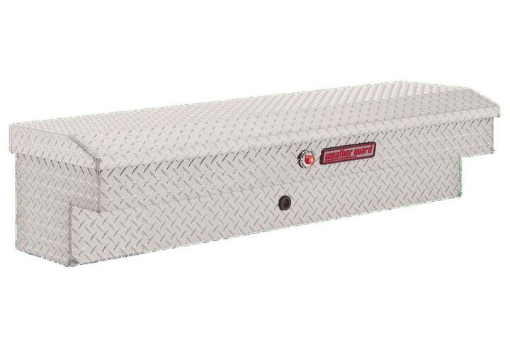 Weather Guard 56in Lo-Side Truck Tool Box Aluminum Clear