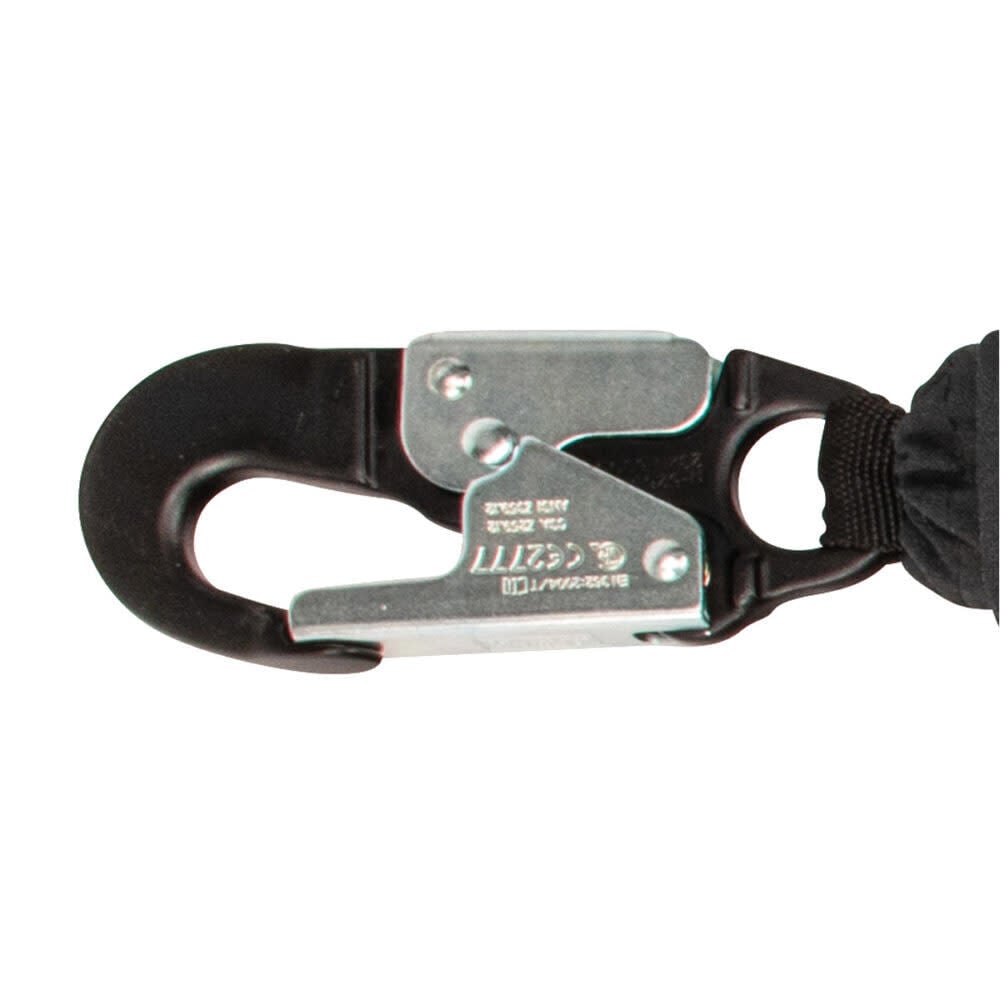 Safewaze Arc Flash 6 Ft. Energy Absorbing Lanyard: Aramid, Dual Leg, Alu Rebar Hooks, large image number 2