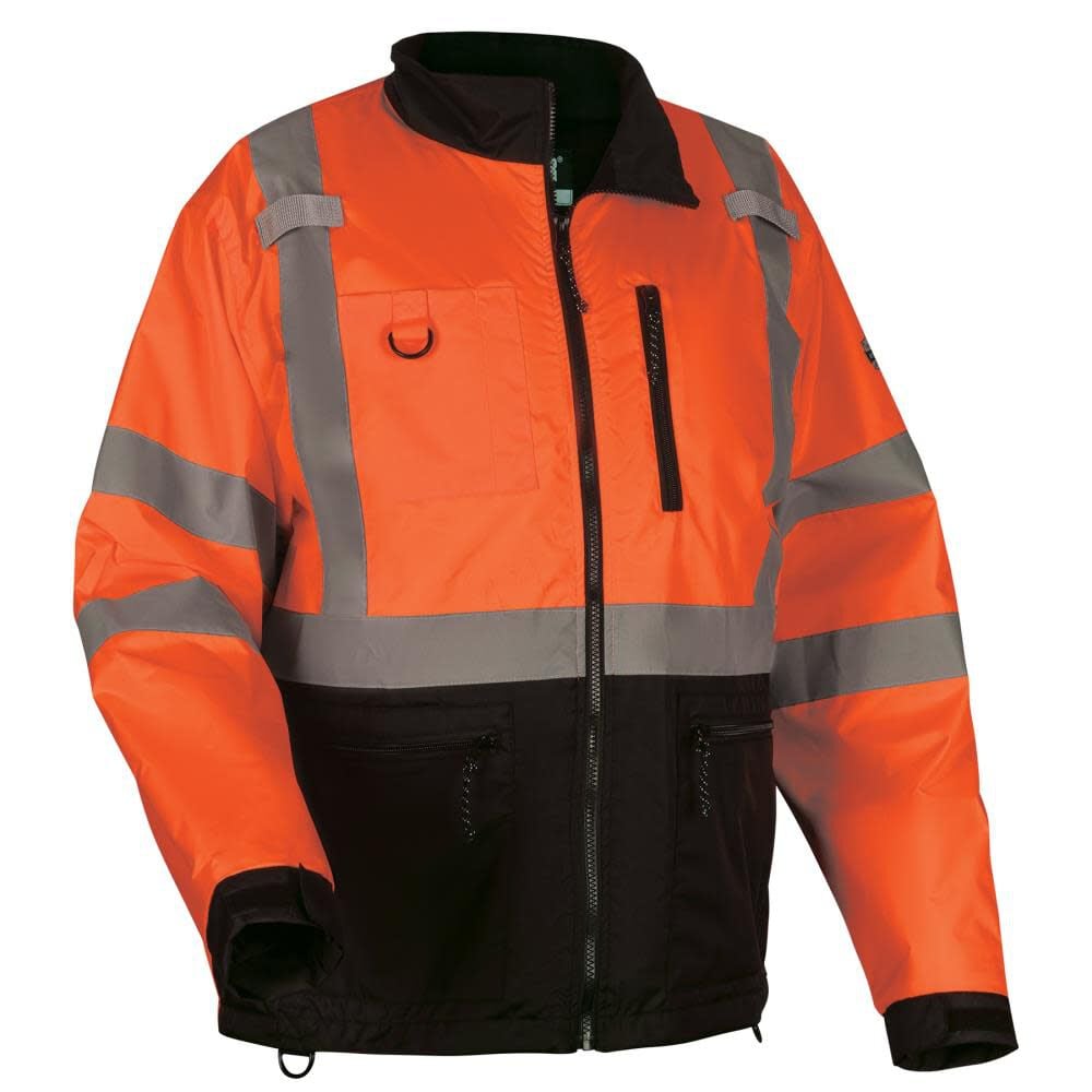 Ergodyne GloWear 8351 Jacket Windbreaker Water Resistant Orange Hi Vis Size 2XL – 23436