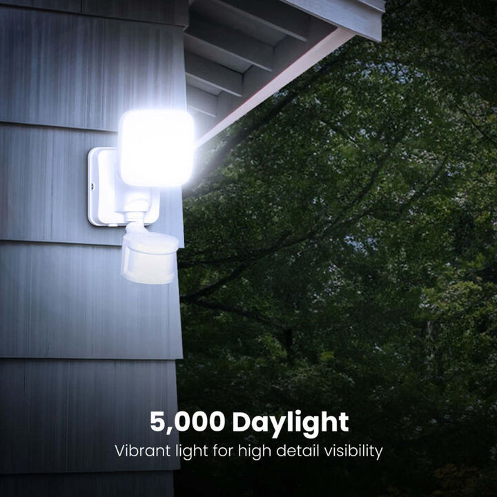 Feit Electric 6 Inch 500 Lumens Solar or Battery Powered Single Head Motion Floodlight White, large image number 8
