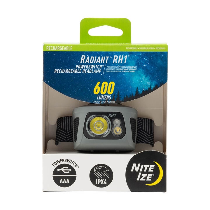 Nite Ize Radiant RH1 PowerSwitch Rechargeable Headlamp