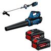 Bosch 18V String Trimmer & PROFACTOR Blower with 2 EXPERT 18V 6 Ah High Power Batteries Bundle, small image number 1