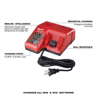 Milwaukee M18 & M12 Multi-Voltage Charger, large image number 1