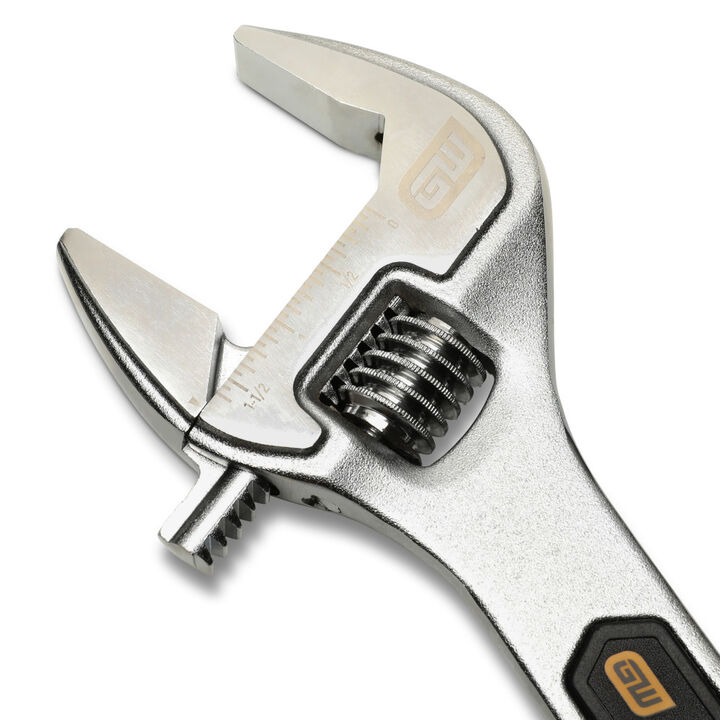 GEARWRENCH 12 Inch Chrome Plated Adjustable Wrench, large image number 2
