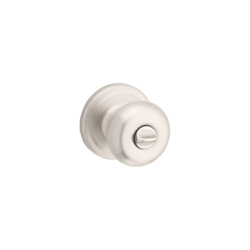Kwikset Satin Nickel Bed/Bath Juno Privacy Door Knob – 97300-829