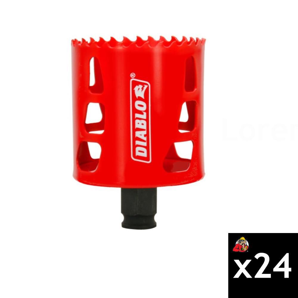 Diablo Tools 2-1/2 Inch Bi-Metal Hole Saw 24 Pieces - DHS2500W24