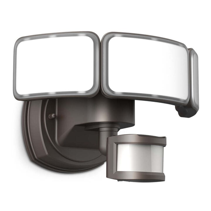 Feit Electric 10-1/2 Inch 46W 5000 Lumens Triple Head Motion LED Floodlight Bronze, large image number 1
