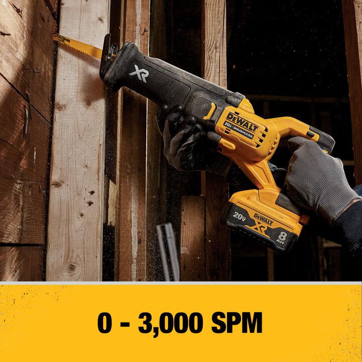 DEWALT 20V MAX XR Reciprocating Saw Power Detect Brushless (Bare Tool), large image number 5