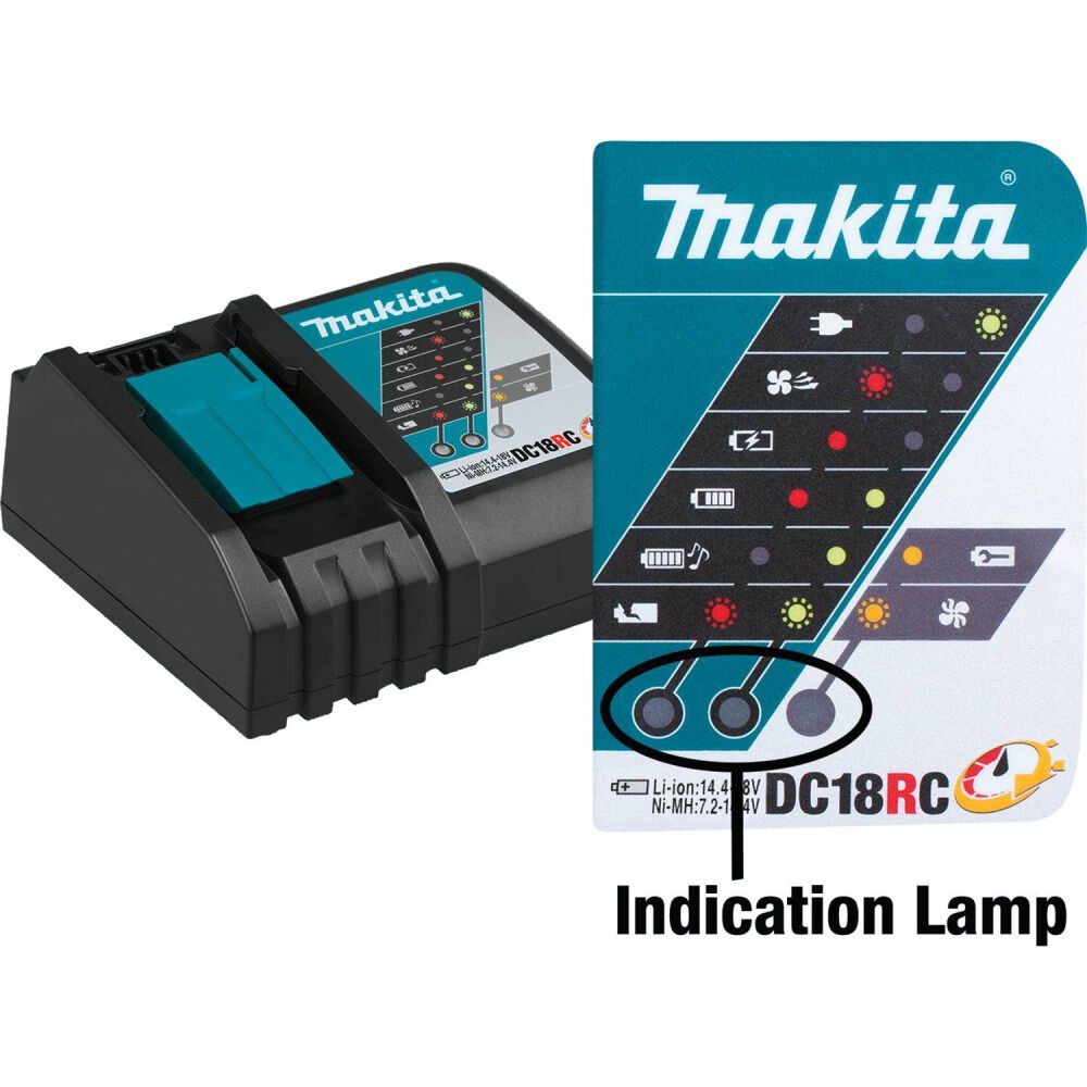Makita 18V LXT Lithium-Ion Rapid Optimum Charger, large image number 3