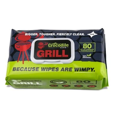 Crocodile Cloth Biodegradable Huge Grill Cleaning Cloths 1 Pack/80 Cloths, large image number 0