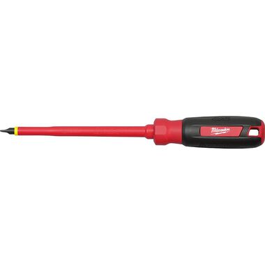 Milwaukee 1/4 in. Slotted - 6 in. 1000 V Insulated Screwdriver, large image number 0