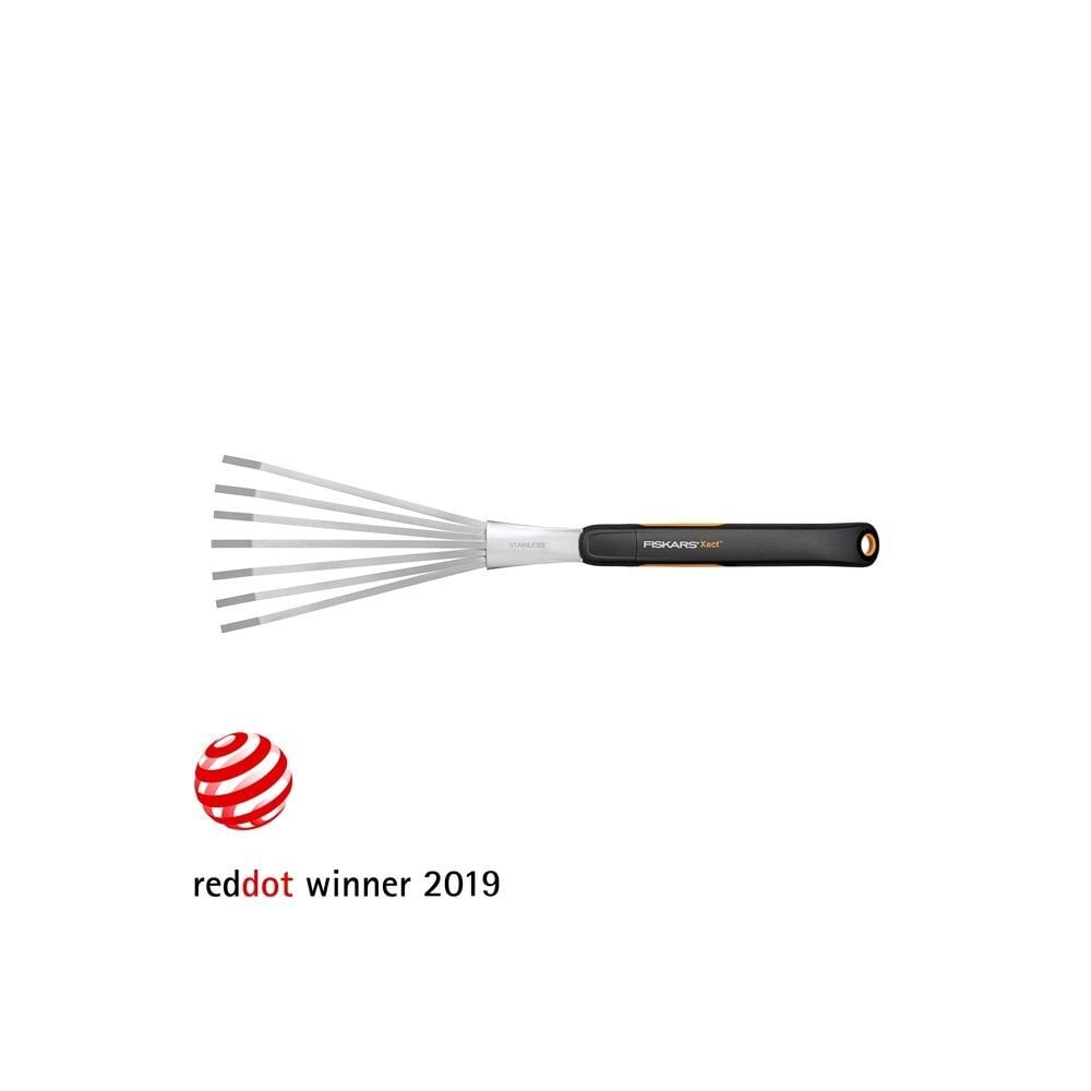 Fiskars Xact 7 Tine Garden Hand Rake with Softgrip Handle, large image number 1